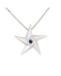 Daou Jewellery - Multicolor Midnight Star Blue Sapphire Pendant - Lyst