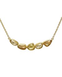 Gurhan - Metallic 24kt Yellow Gold Elements Necklace With Fancy Sapphire - Lyst