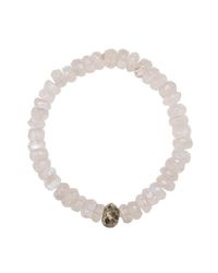 Heather Kenealy Jewelry - Metallic Moonstone And Pyrite Layering Bracelet - Lyst