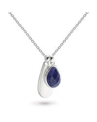 Kit Heath - Blue Coast Pebble Double Tag Lapis Lazuli Necklace - Lyst