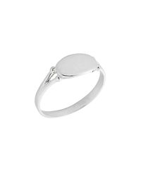 QP Jewellers - Metallic Signet Ring In Sterling Silver - Lyst