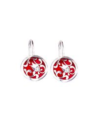 Diuss Fine Jewelry - Red Edua Little Moon Earring Cherry Diamond - Lyst