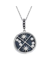 WYS - Metallic Sterling Silver Floating Star X Pattern Pendant - Lyst