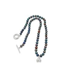 Vicky Davies - Multicolor Black Pearl Knotted Necklace - Lyst