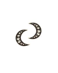 London Road Jewellery - Metallic Portobello Yellow Gold Rose Cut Diamond Moon Starry Night Earrings - Lyst