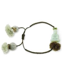 BuDhaGirl - Metallic Albertina Lotus Bracelet - Lyst