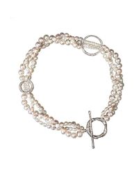Erin Cox Jewellery - Metallic Serendipity Plaited Pearl Necklace - Lyst
