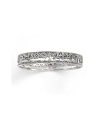 House of Alaia - Metallic Tree Of Life Filigree Bangle Bracelet In Silver - Lyst