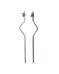 Elindesign Jewellery Metallic Stirling Silver Mirror-mirror Earrings