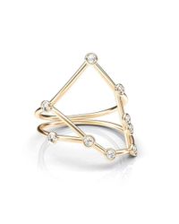 JESSIE V E - Multicolor Rose Gold Taurus Star Sign Constellation Ring - Lyst