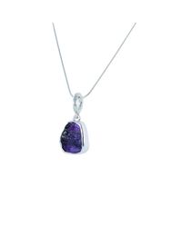 Reeves and Reeves - Blue Rough Stone Amethyst Pendant Necklace - Lyst