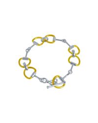 Pegasus Jewellery - Metallic Gold Snaffle Bracelet - Lyst