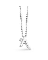 Kit Heath - Metallic Signature Diamond Initial Necklace - Lyst