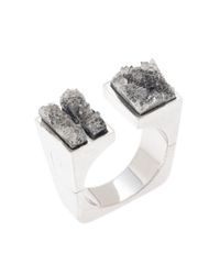 Pasionae - Metallic Open Top Ring - Lyst