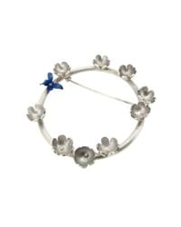 Sian Bostwick Jewellery - Multicolor Butterfly & Daisy Circlet Brooch - Lyst