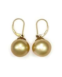 Donna Pizarro Designs - Multicolor 14kt Golden South Sea Pearl Earrings - Lyst