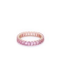 VOA Fine Jewellery - Signature Emerald Pink Eternity Ring - Lyst