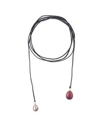 Hyrv - Multicolor Collier Plum Purple/ Grey Titanium - Lyst