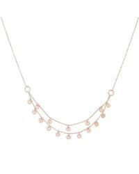 Murkani Jewellery - Metallic Rose Gold Plated Grace Double Strand Disc Necklace - Lyst