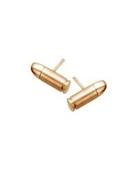 Akillis - Metallic Mini Bang Bang Yellow Gold Clip Earrings - Lyst