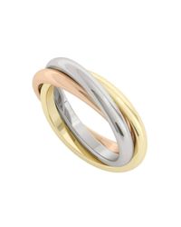 StyleRocks - Metallic Willow Russian Rings 9kt Multi-gold - Lyst