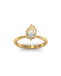 Diamoire Jewels - Metallic 18kt Yellow Gold Pave 0.07ct Diamond Infinity Ring I - Lyst