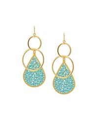 Devon Leigh - Multicolor Turquoise Teardrop Drop Earrings - Lyst