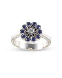Affianced Jewellery - Multicolor Flower Ring - Lyst