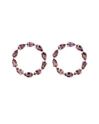 Emily Mortimer Jewellery - Multicolor Aqua Amethyst Circle Earrings - Lyst