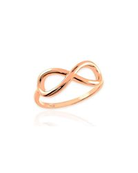 QP Jewellers - Metallic Infinity Eternity Ring In 9kt Rose Gold - Lyst