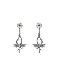 Luke Goldsmith - Metallic Silver Bohemian Smoky Quartz Dragonfly Drops - Lyst