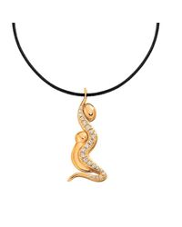 Ayalla Joseph - Metallic Unconditional Embrace Necklace Yellow Gold Plated - Lyst