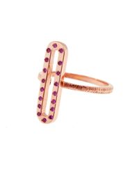Kaali Designs - Giocoso Pink Sapphire Rose Gold Ring - Lyst