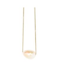 XISSJEWELLERY - Metallic Gold Baroque Pearl Necklace - Lyst