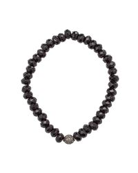 Heather Kenealy Jewelry - Black Onyx And Pave Diamond Bracelet - Lyst