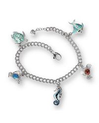 Nicole Barr - Metallic Silver Ocean Multi Treasures Bracelet - Lyst