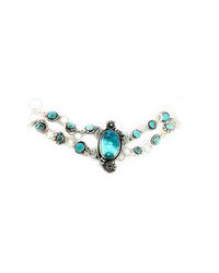 Sandra Anne Designs - Blue Flashy Labradorite Wrap Bracelet - Lyst