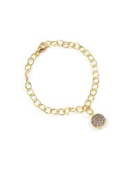 Syna - Metallic 18kt Champagne Diamond Charm Bracelet - Lyst