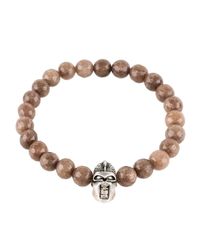 Latelita London - Multicolor Warrior Bracelet Sterling Silver Brown Agate - Lyst