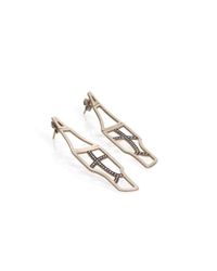 Polina Sapouna Ellis - Metallic Tethrippon Gold Earrings On Diamonds - Lyst