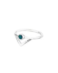 ICHU - Metallic Open Triangle Opal Ring - Lyst