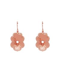 Murkani Jewellery - Multicolor Rose Gold Plated Beleza Medium Drop Earrings - Lyst