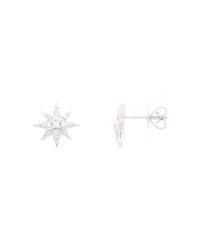 Vea Fine Jewelry - Metallic Guardian Star Stud Earrings In White Gold - Lyst