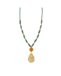 Devon Leigh - Multicolor Long Turquoise Pendant Necklace - Lyst
