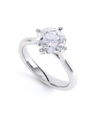Serendipity Diamonds - Metallic Naomi 950 Platinum Solitaire Engagement Ring - Lyst