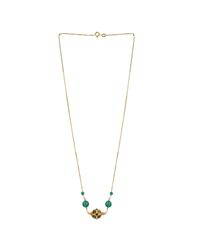 M's Gems by Mamta Valrani - Metallic Princess Chain With Green Jade And Beads - Lyst