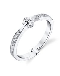 Borgioni - Metallic Handcuff Stackable Band In White Gold - Lyst