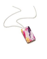 JoJo Blue Design - Pink Ice Necklace - Lyst