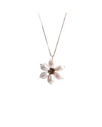 M's Gems by Mamta Valrani - Multicolor Spring Blossom Chain With White Floral Pendant - Lyst