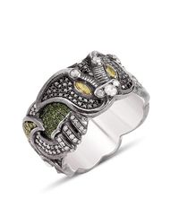Suciyan - Metallic Dragon Knot Multi Diamond Ring - Lyst